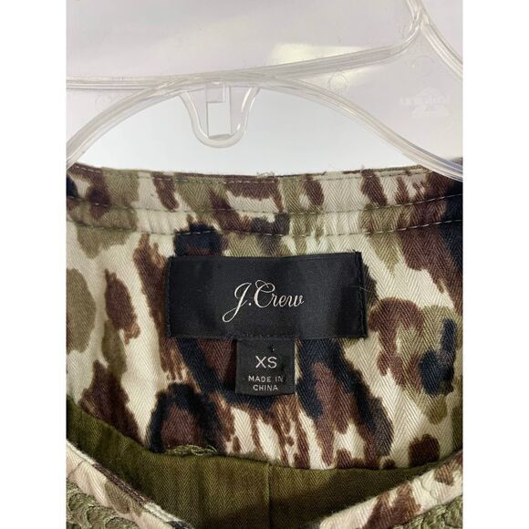 J Crew Quilted Lady Jacket in Cheetah Size XS - Picture 9 of 12